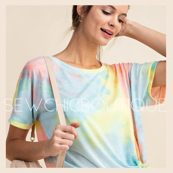 Last! Multi Color Tie Dye T-shirt - Picture 5 of 8